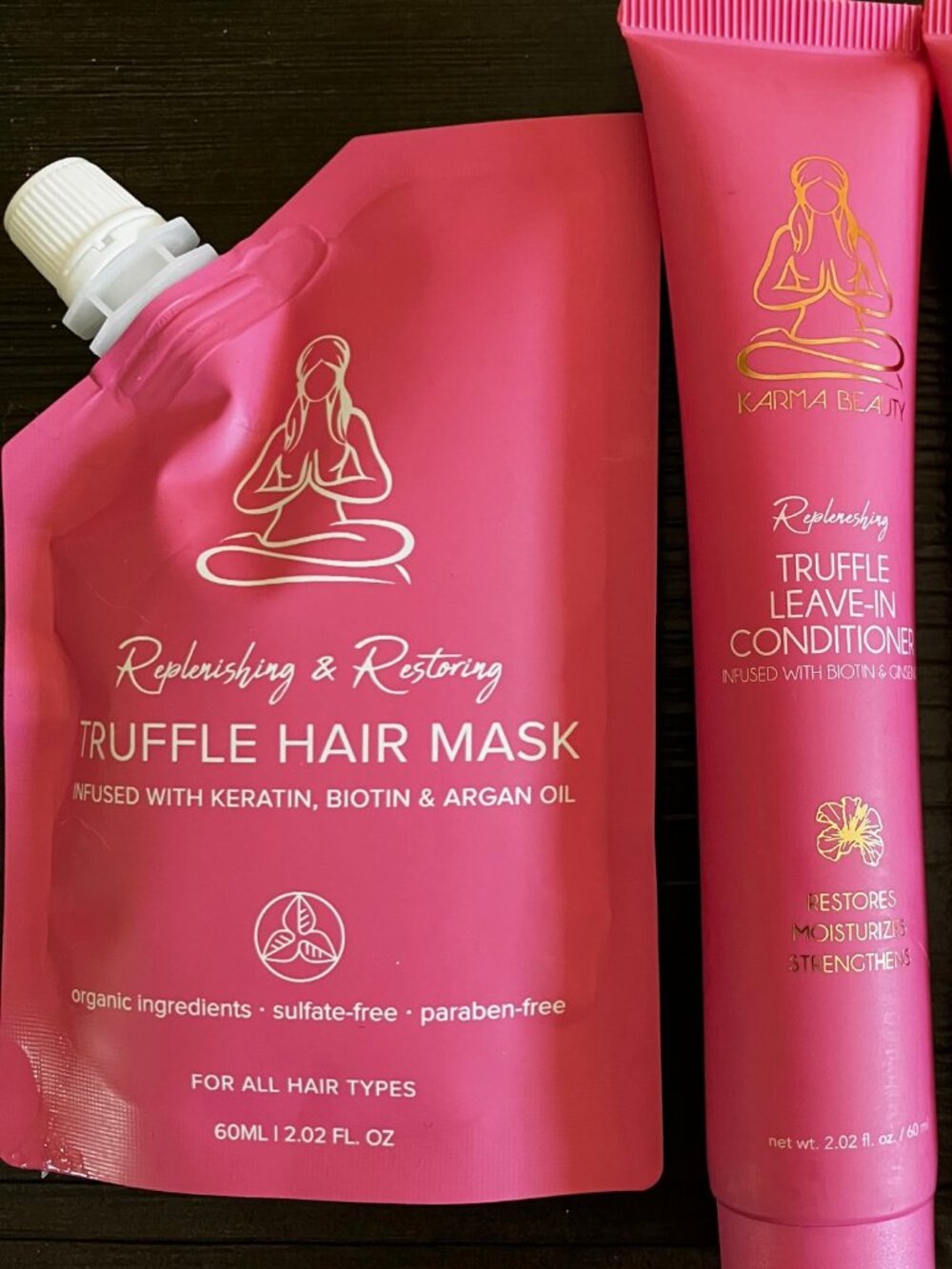 Karma Beauty Truffle Hair Mark & (2) Truffle Leave-In Conditioner